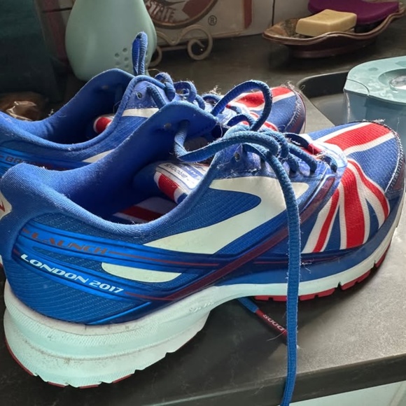 Brooks Running Launch 4 Union Jack 2017 London Marathon Running Shoe sz 10 - Picture 2 of 6